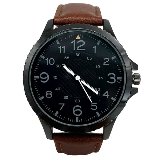 Mens Black Easy Read Dial Quartz Watch - MWPU048V - image 