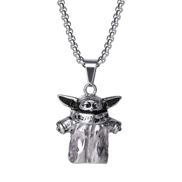 Mens Gentlemen's Classics&#40;tm&#41; Stainless Steel Baby Yoda Pendant - image 