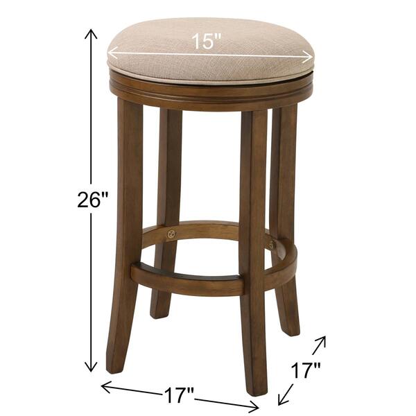 New Ridge Home Goods Victoria Counter-Height Backless Barstool