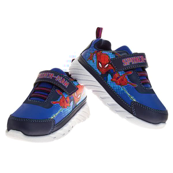 Little Boys Marvel Spider-Man Velcro Athletic Sneakers
