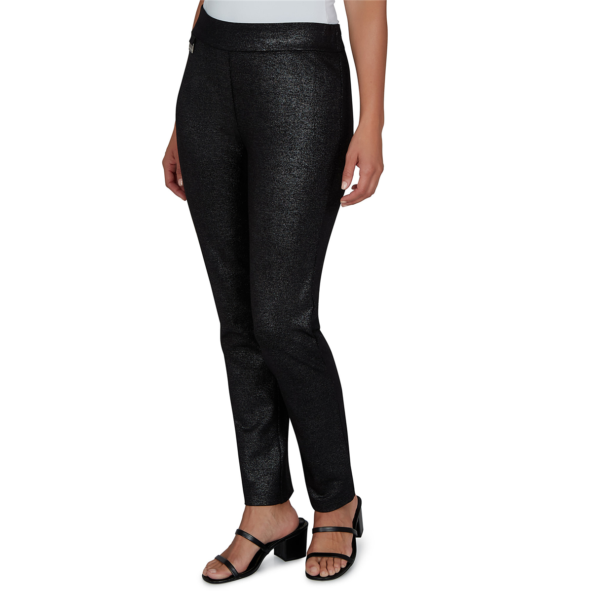 Womens Emaline Lavender Revelry Pull On Straight Leg Pants