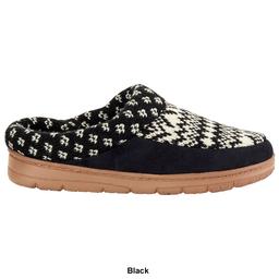 Womens Dearfoams® Diane Mixed Fair Isle Clog Slippers