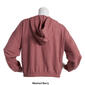 Juniors Pink Rose Chic Comfort Rib Knit Hoodie - image 2