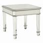 Coaster Cassandra Beveled Top End Table - Silver - image 1