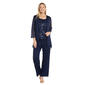 Womens R&M Richards 3 Piece Pants Suit with Embellished Jacket - image 1