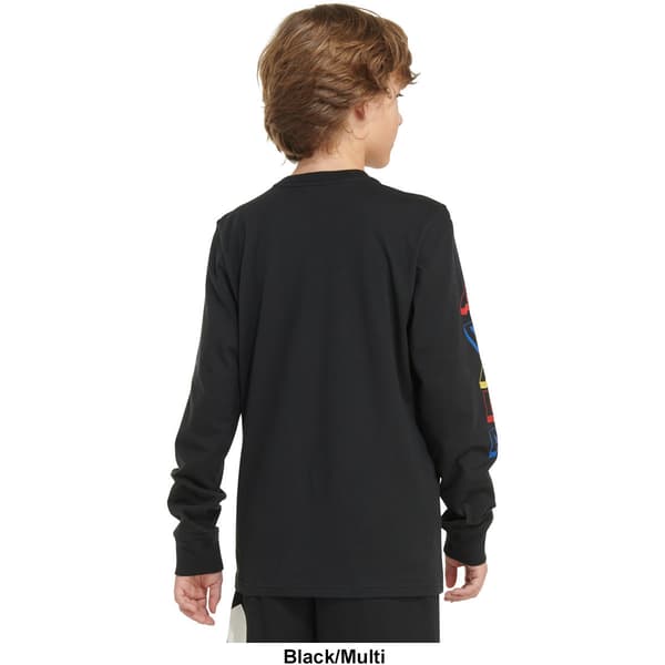 Boys &#40;8-18&#41; adidas&#174; Long Sleeve Lineage Stack Tee