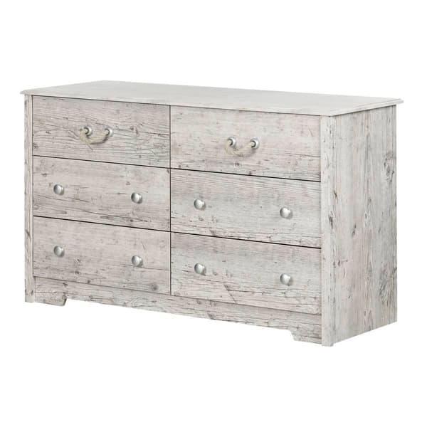 South Shore Aviron Seaside Pine 6-Drawer Double Dresser - image 