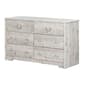 South Shore Aviron Seaside Pine 6-Drawer Double Dresser - image 1