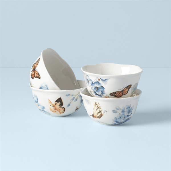Lenox® Butterfly Meadow® Blue Dessert Bowls - Set of 4