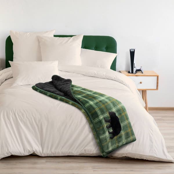 Rejuve Buffalo Applique Weighted Blanket