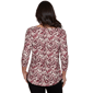 Petite Emaline Key Items 3/4 Sleeve Cowl Neck Medallion Blouse - image 2