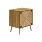Monarch Specialties Light Walnut Seagrass-Look Accent Table - image 2