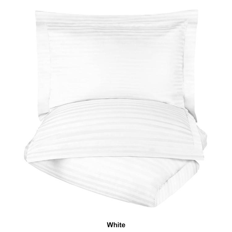 Superior 300TC Egyptian Cotton Striped Duvet Cover Set