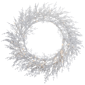 Northlight Pre-Lit LED Warm White Flocked Twig Christmas Wreath - image 2