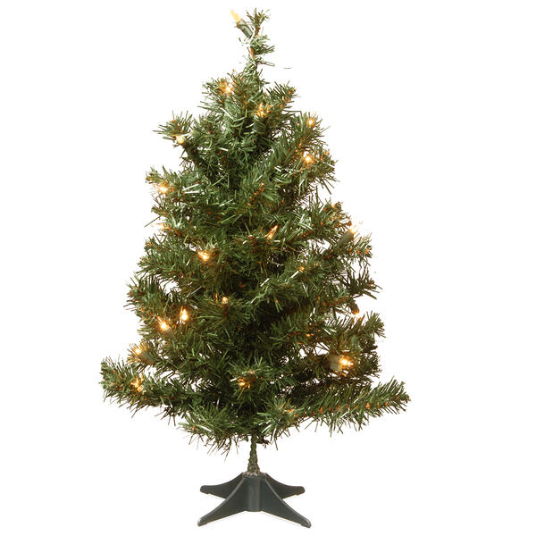 National Tree 2ft. Noble Spruce Pre Lit Tree - image 
