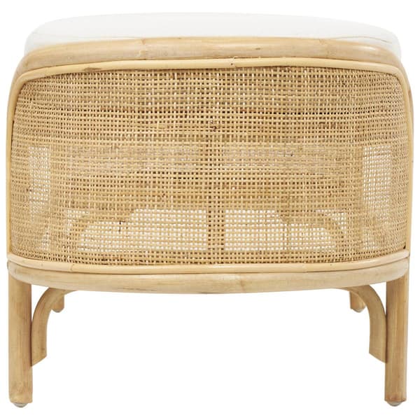 9th & Pike&#174; Natural Brown Rattan Bench