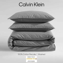 Calvin Klein Washed Percale Cotton 3pc. Comforter Set