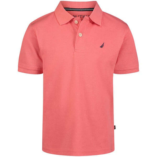 Boys &#40;8-20&#41; Nautica Anchor Solid Polo - Teaberry - image 