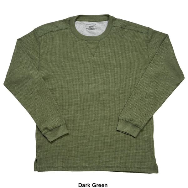 Mens Preswick & Moore® Long Sleeve Thermal Crew Neck Pajama Shirt