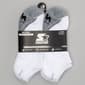 Mens Starter 6 Pk Toe Color Block No Show Socks - White - image 1