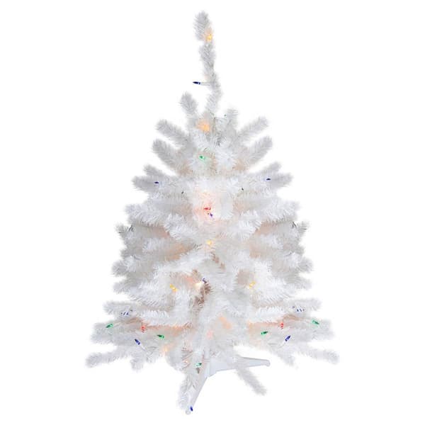 Northlight 18in. Pre-Lit White Artificial Christmas Tree