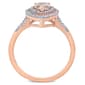 Gemstones Classics™ 14kt. Rose Gold Morganite Double Halo Ring - image 3