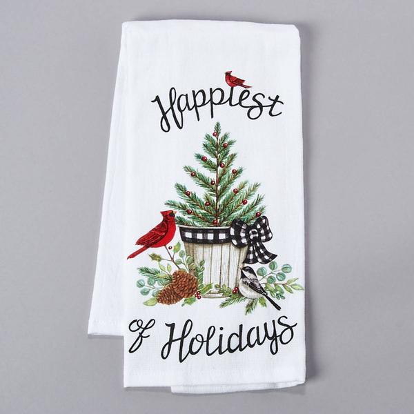 Kay Dee Happiest Holidays Terry Kitchen Towel - image 