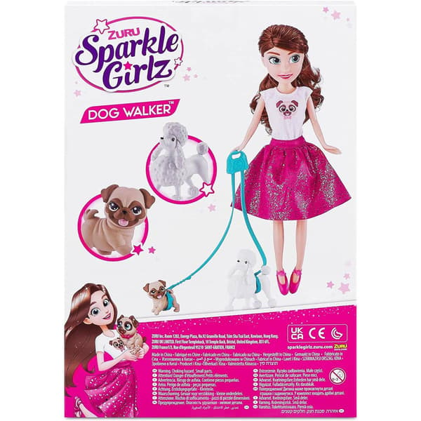 10in. Sparkle Girlz Dog Walker Doll