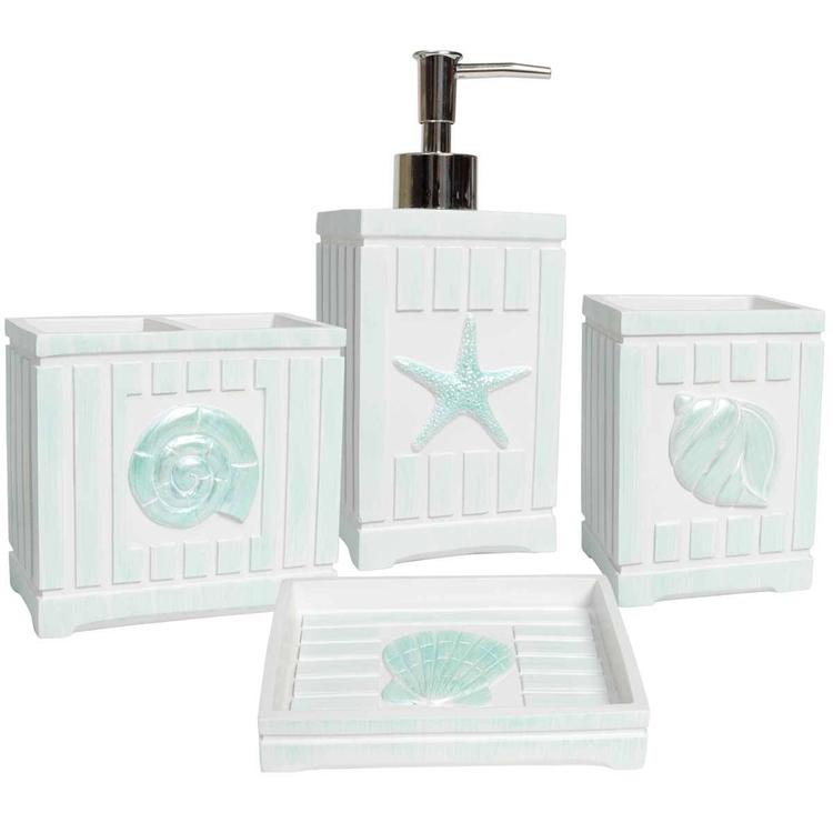 Sweet Home Collection Beach Shells Lotion Pump/Soap Dispenser