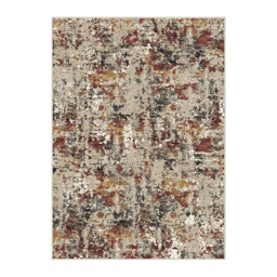 HomeRoots Modern Stain Resistant Abstract Washable Area Rug