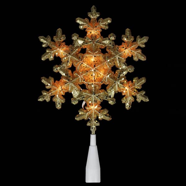 Northlight Seasonal Gold Snowflake Christmas Tree Topper