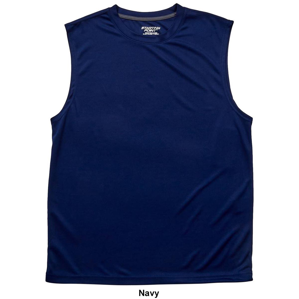 Mens Starting Point® Sleeveless Performance Tee - Boscov