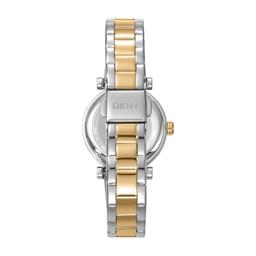 Womens DKNY Essentials Two-Tone Silver Dial Watch - DK1L090M0085
