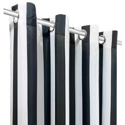 Commonwealth™ Seascapes Black Stripe Grommet Panel Pair