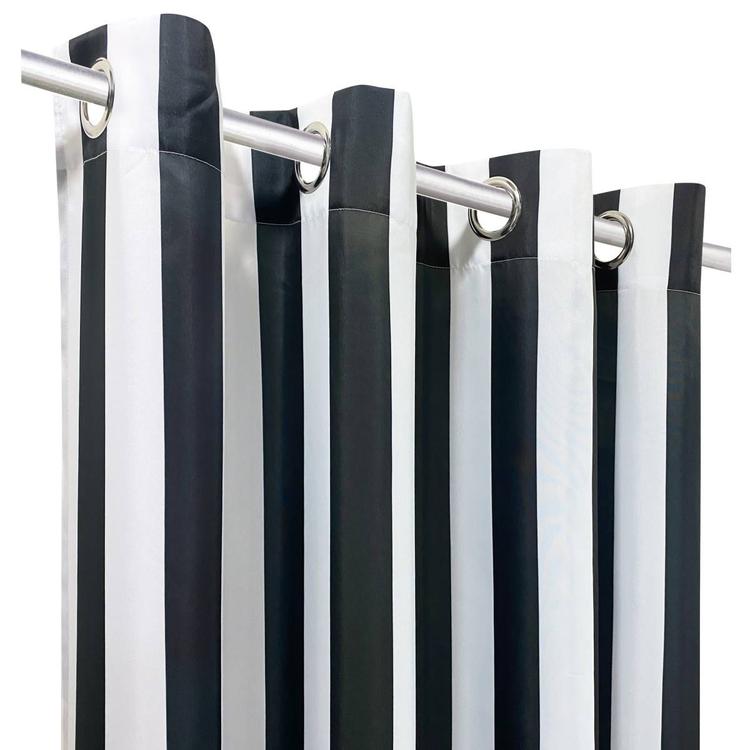Commonwealth™ Seascapes Black Stripe Grommet Panel Pair