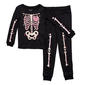 Girls Jaclyn Kid Family of Skeletons Joggers Pajama Set - image 2