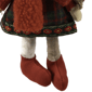 Northlight Plaid Angel Girl with Jute Pigtails Christmas Ornament - image 6