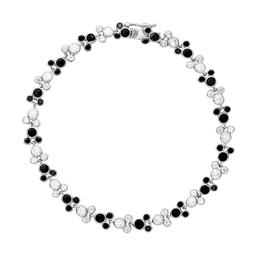 Splendere 7.25in. Cubic Zirconia Mickey Mouse Tennis Bracelet