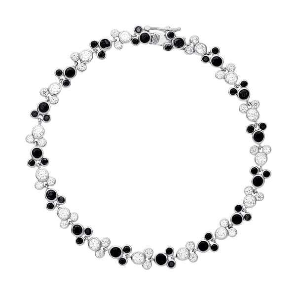 Splendere 7.25in. Cubic Zirconia Mickey Mouse Tennis Bracelet - image 