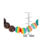 Gianni Argento Multi Color Rainbow Beaded Stretch Bracelet - image 2