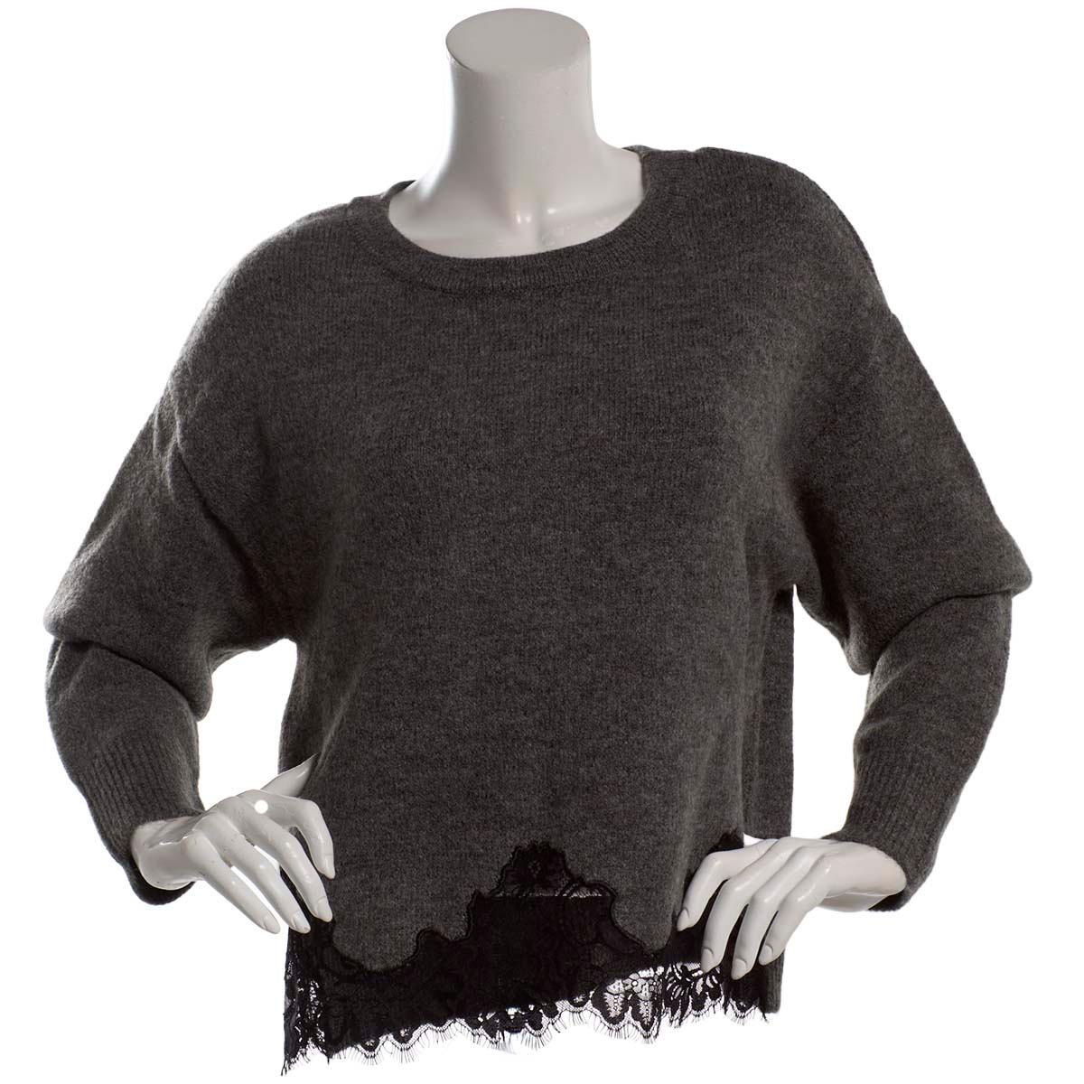 Juniors A. Byer Lace Hem Meet & Greet Sweater