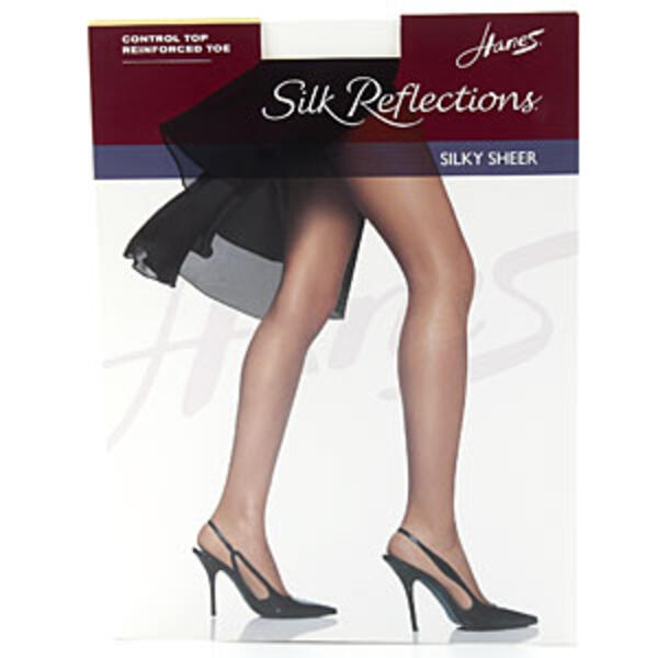 Womens Hanes&#40;R&#41; Silk Reflections Sheer Control Top Pantyhose - image 