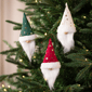Northlight 3pk. Santa Hat Gnome with Stars Christmas Ornaments - image 1