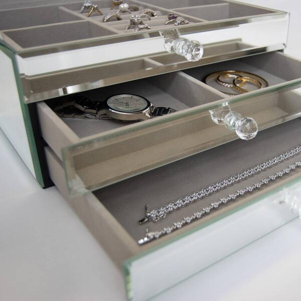 Mele & Co. Maxine Mirrored Jewelry Box