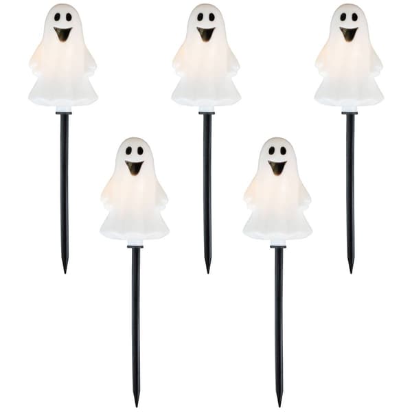 Northlight Seasonal Ghost Shaped Halloween Pathway Markers