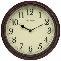 Westclox Woodgrain Classic Wall Clock 73004P