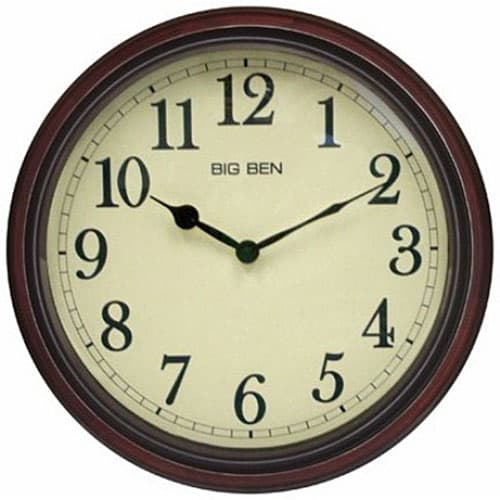 Westclox Woodgrain Classic Wall Clock 73004P - image 