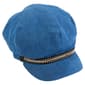 Womens Madd Hatter Denim Rhinestone Band Newsboy Cabbie Hat - image 1