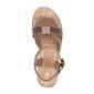 Womens White Mountain Simple Fabric Wedge Sandals - image 4