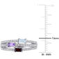 Gemstone Classics&#8482; 3/4ctw. Blue Topaz & Sky Amethyst Fashion Ring - image 3